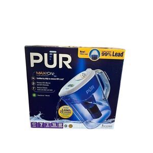 PUR PPT711W Max-Ion 7 Cup Water Pitcher Filtration System With New Filter new